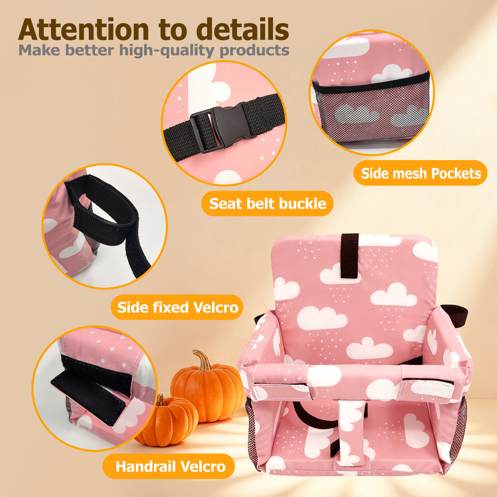 3-in-1 Baby Shopping Cart Cover Booster Seat for Dining Travel High Chair Swing