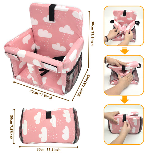3-in-1 Baby Shopping Cart Cover Booster Seat for Dining Travel High Chair Swing
