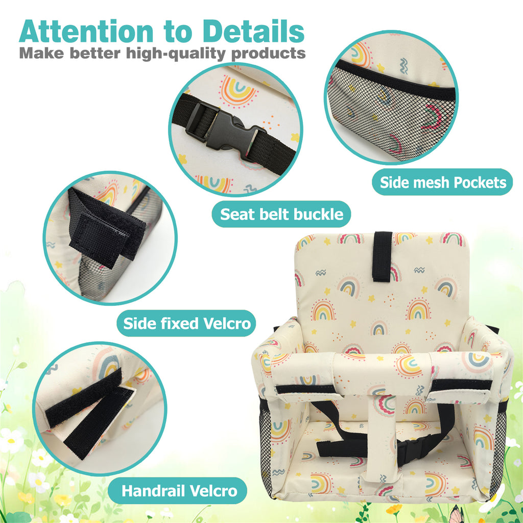 3-in-1 Baby Shopping Cart Cover Booster Seat for Dining Travel High Chair Swing