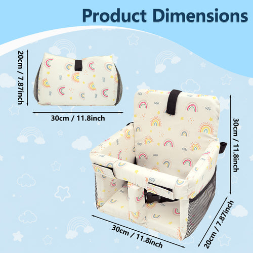 3-in-1 Baby Shopping Cart Cover Booster Seat for Dining Travel High Chair Swing