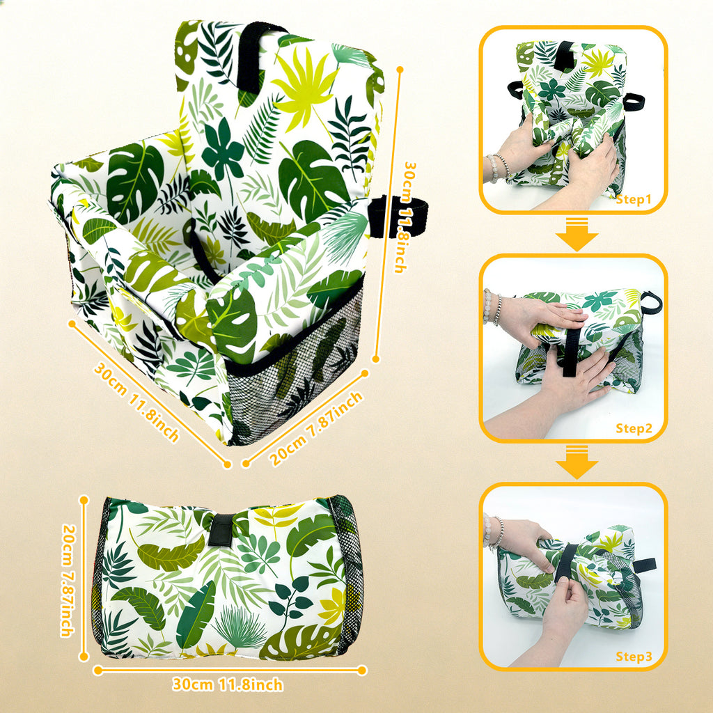 4-in-1 Baby Shopping Cart Cover Booster Seat for Dining Travel High Chair Swing