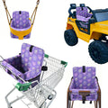 4-in-1 Baby Shopping Cart Cover Booster Seat for Dining Travel High Chair Swing