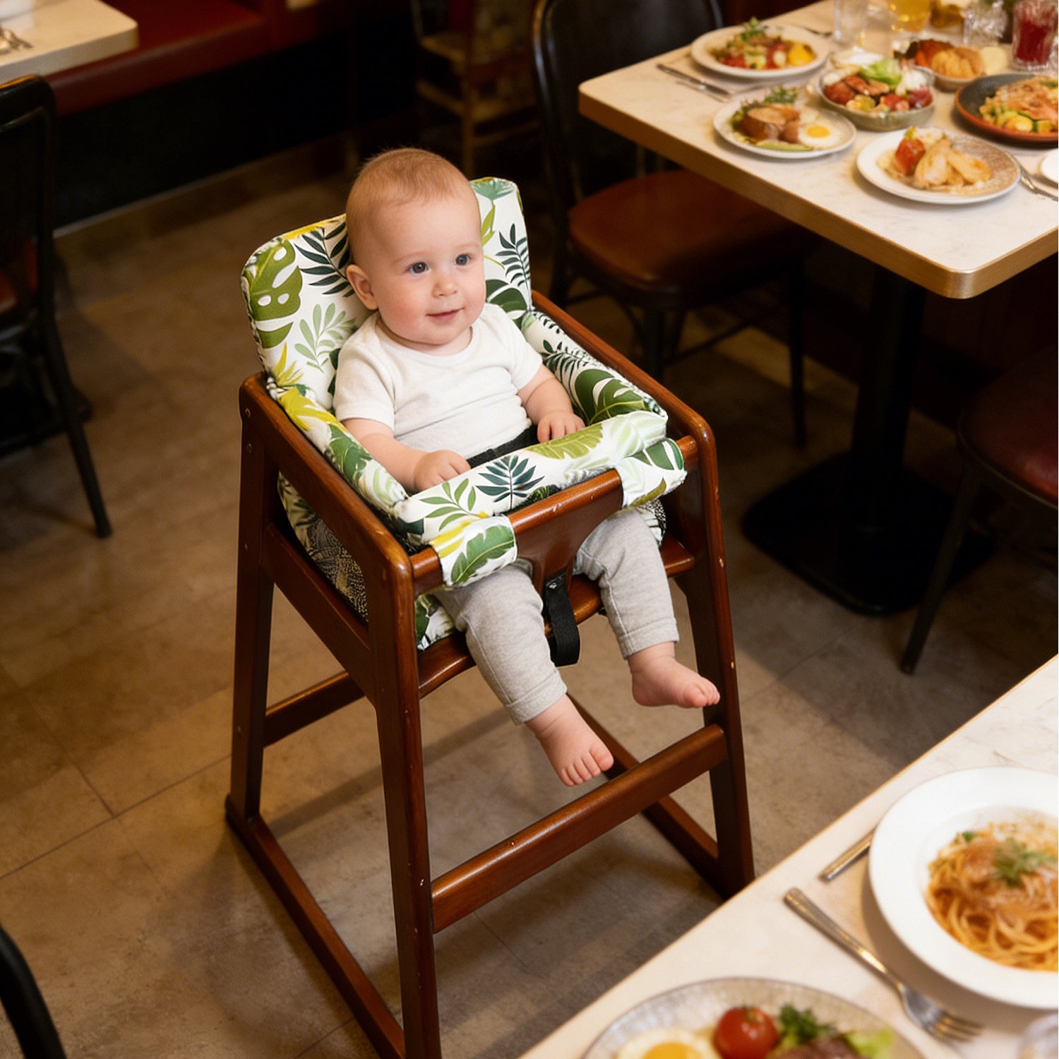 4-in-1 Baby Shopping Cart Cover Booster Seat for Dining Travel High Chair Swing