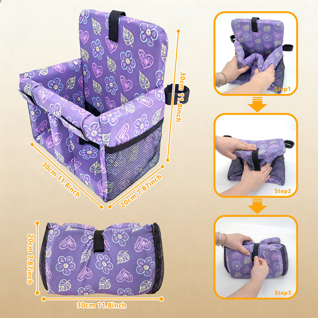 4-in-1 Baby Shopping Cart Cover Booster Seat for Dining Travel High Chair Swing