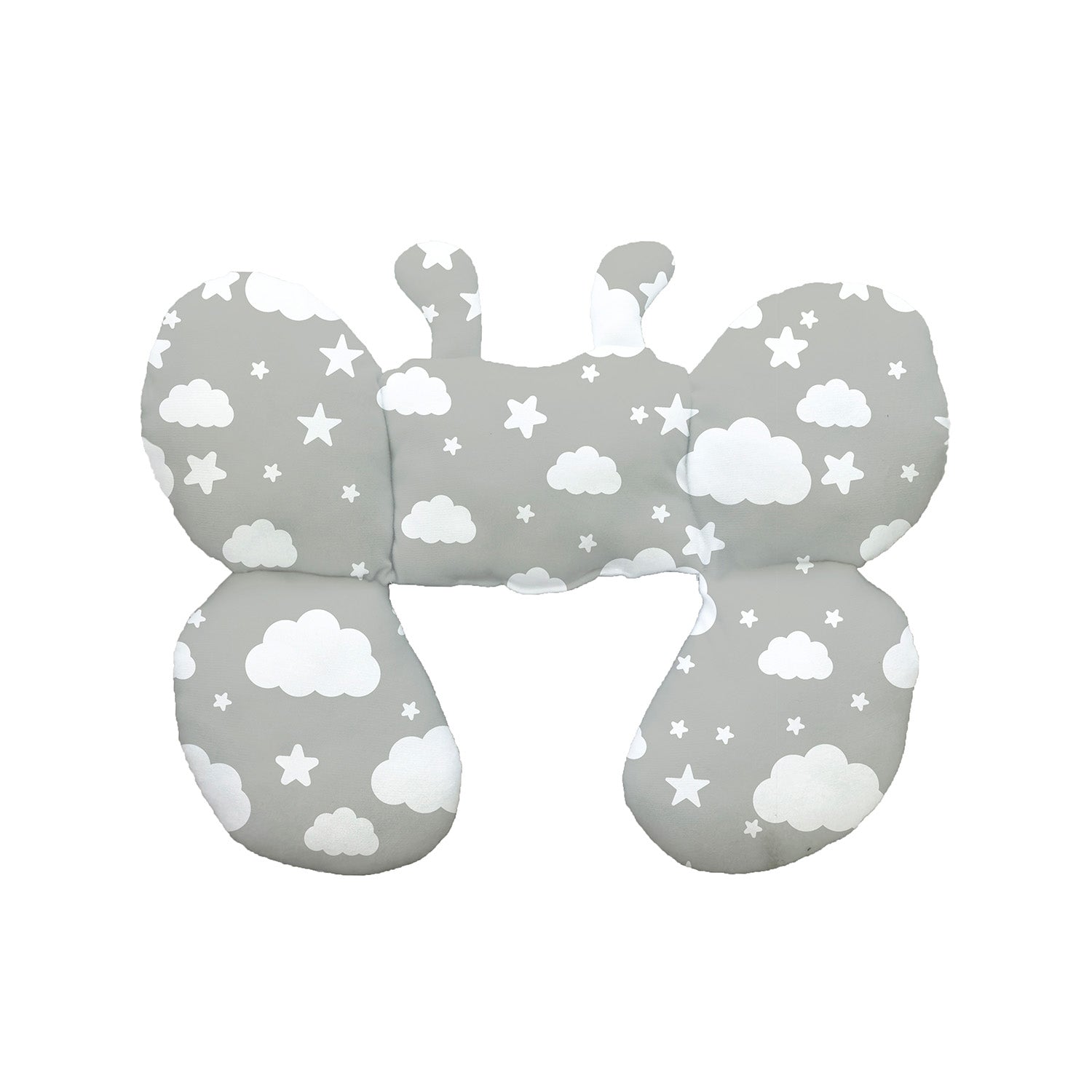 Baby Butterfly-Shaped Neck Pillow, Butterfly Headrest, Children's Car Headrest, Child Safety Seat Headrest, Stroller Pillow, Suitable for Home and Outdoor Use, Baby and Children's Pillow, Soft and Comfortable, Suitable for Both Boys and Girls