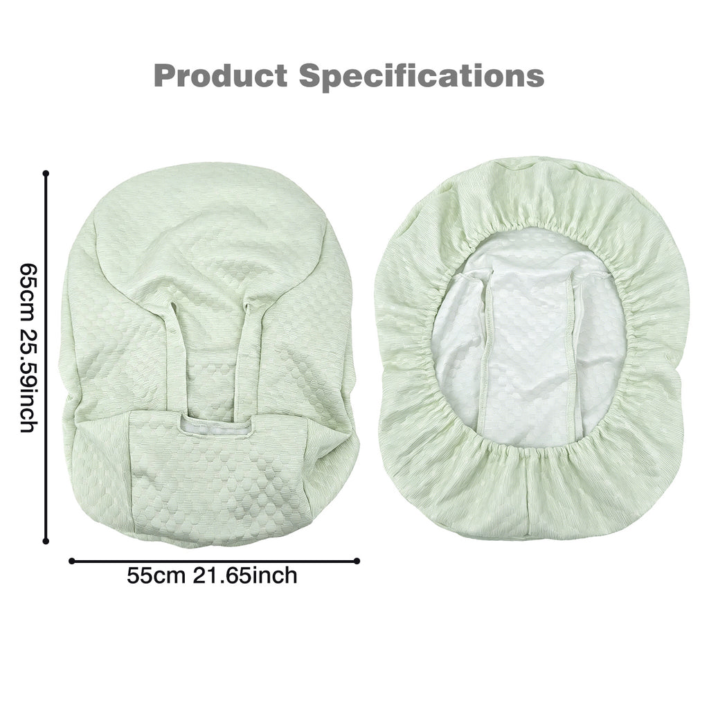 Infant car seat cover and head support pillow set; travel car seat accessories for infants and toddlers; suitable for both boys and girls; suitable for all seasons