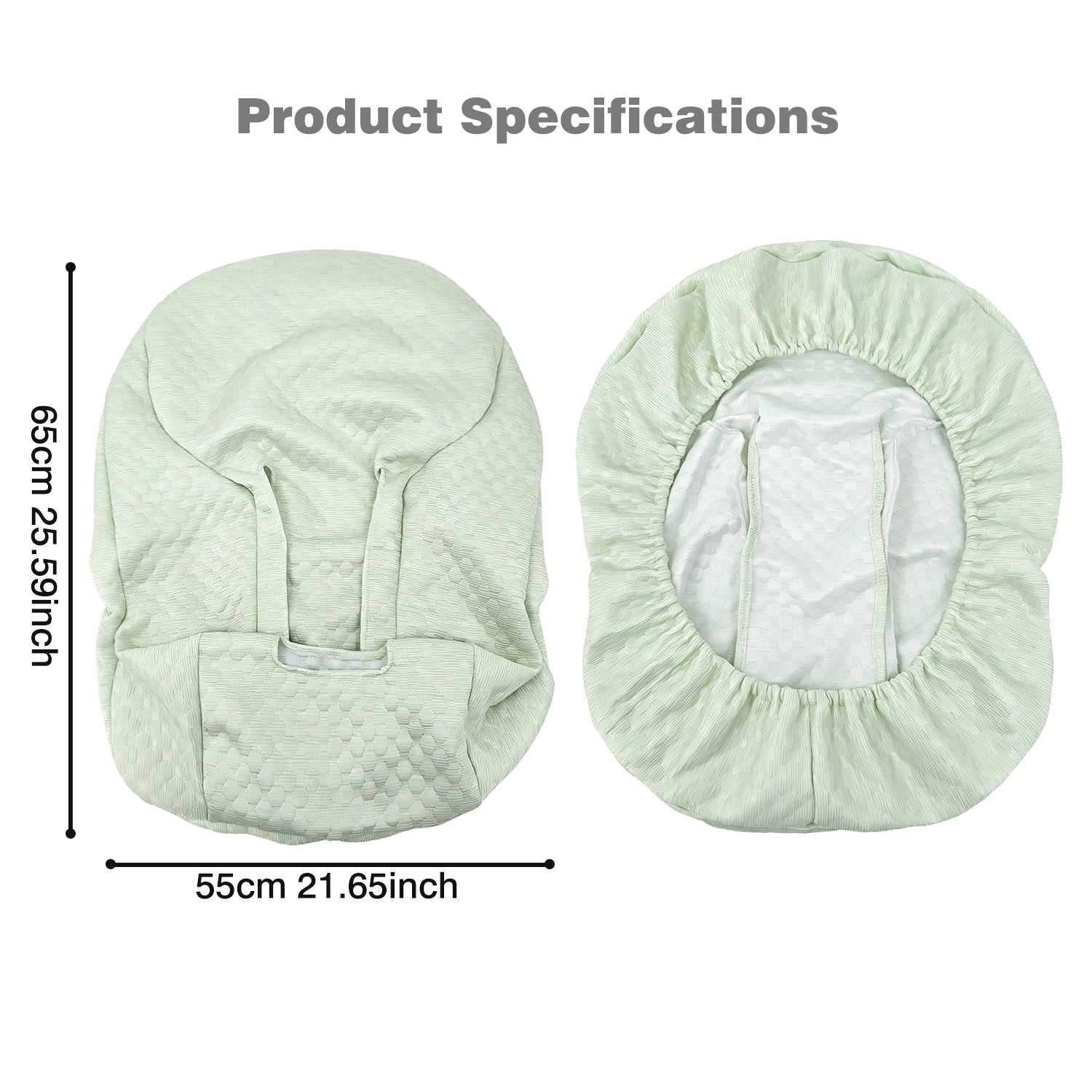 Infant car seat cover and head support pillow set; travel car seat accessories for infants and toddlers; suitable for both boys and girls; suitable for all seasons